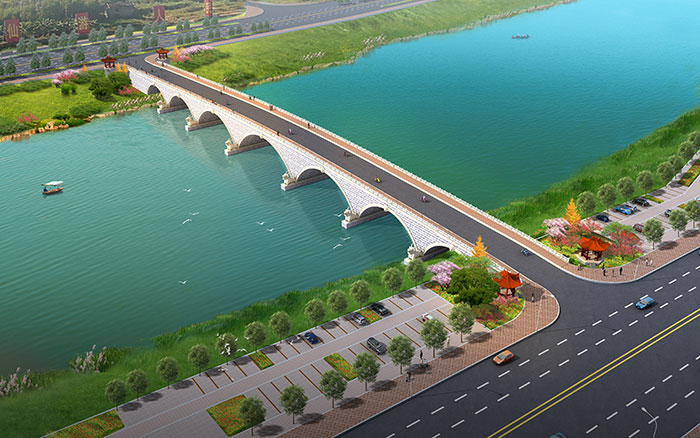 =木蘭溪寶泉人行景觀橋勘察及規(guī)劃建筑方案設計和施工圖設計